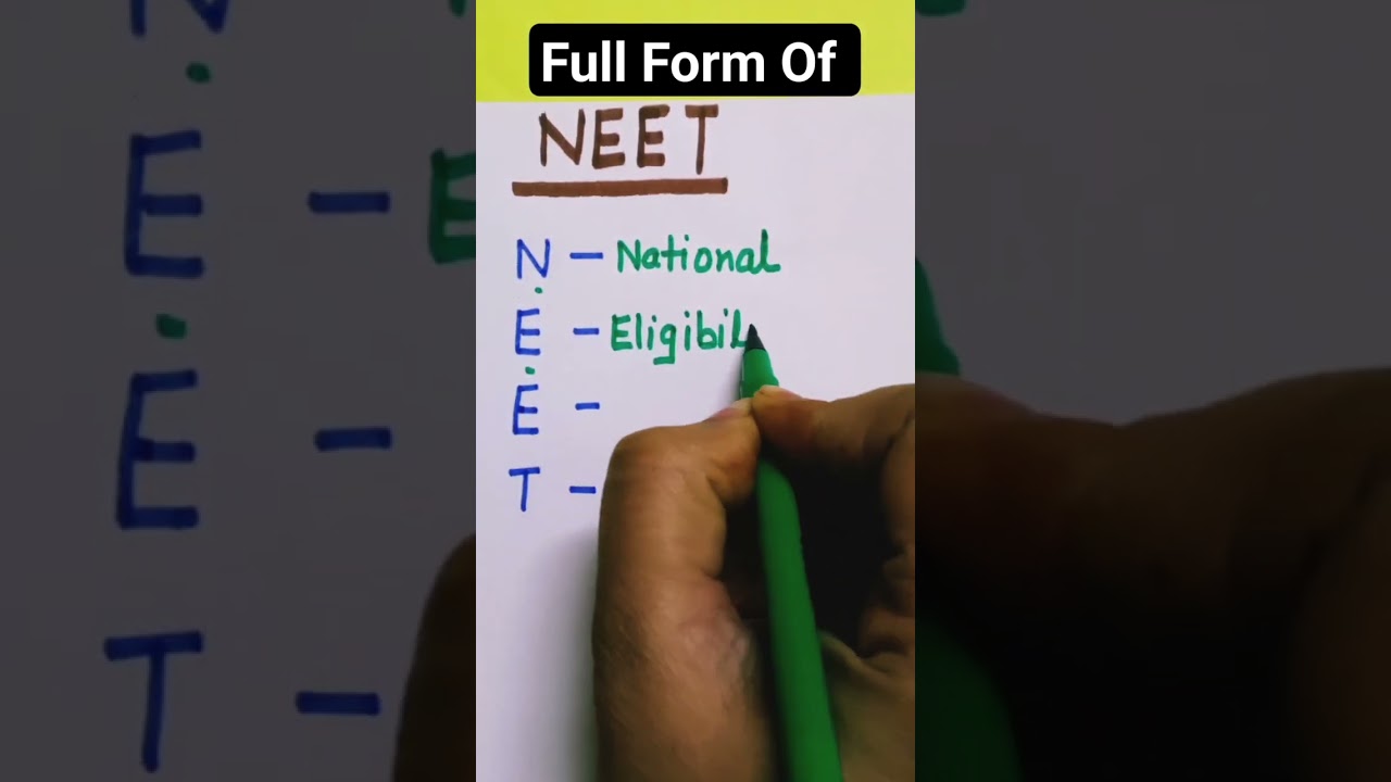 #Full form of NEET..........