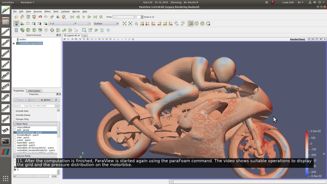 GmLinux Tutorial: OpenFoam workflow using terminal commands (v081353586781918)