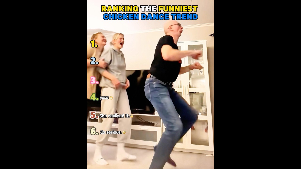 Ranking the Funniest Chicken Dance Trend🤣 #ranking#YouTube#funny#challenge#Chicken#moments