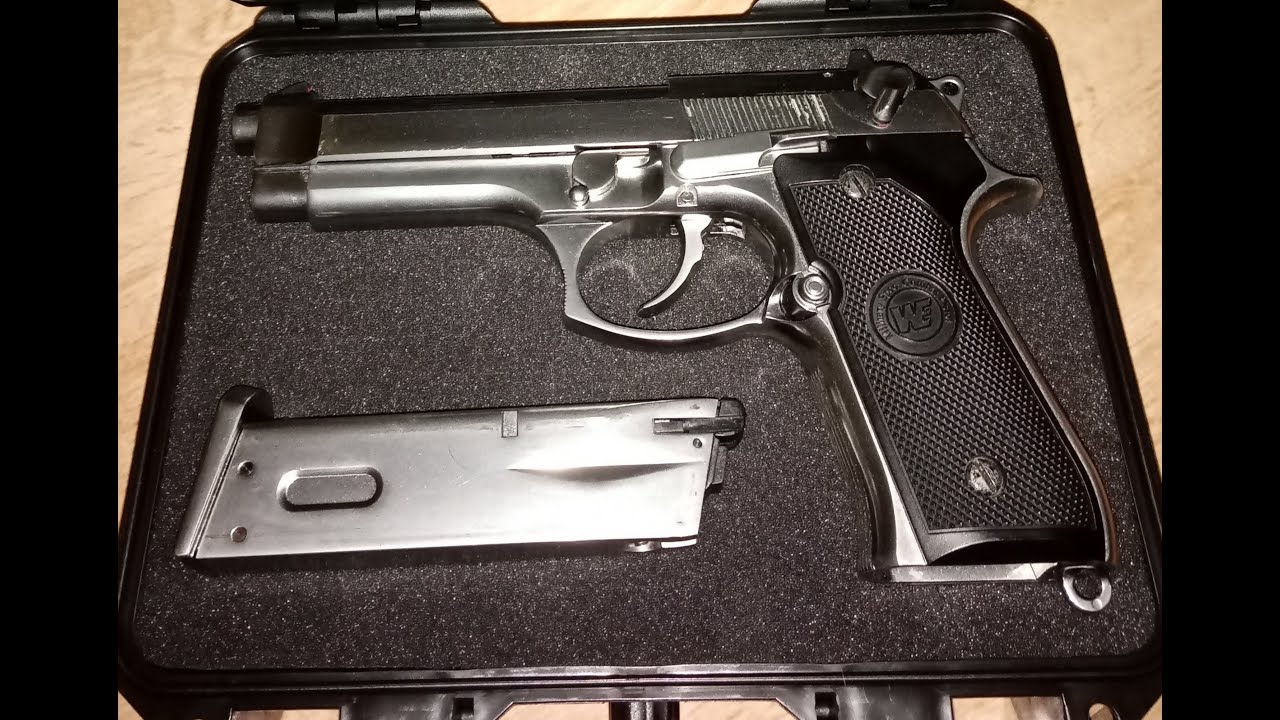 WE M92 Berreta Silver Airsoft gun