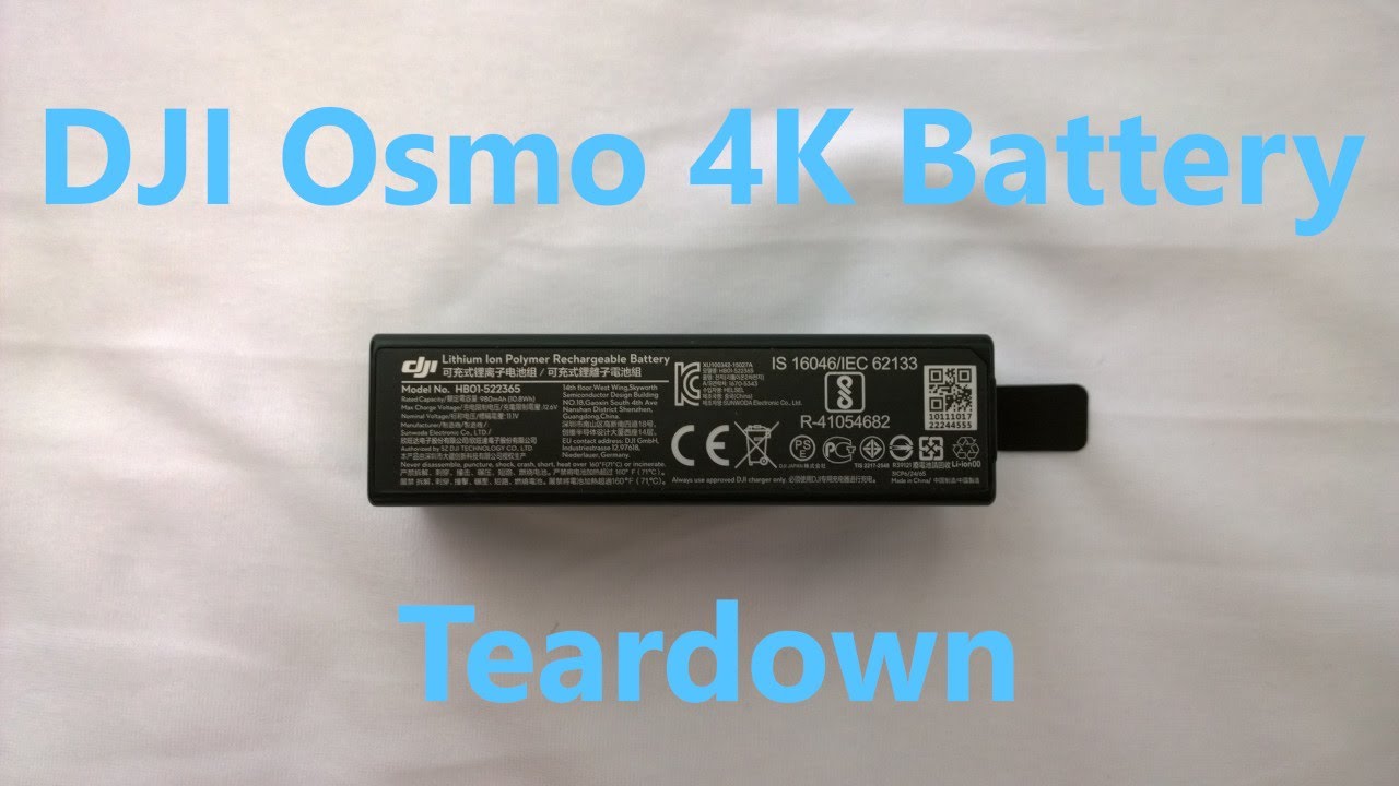 DJI Osmo 4K Battery Teardown