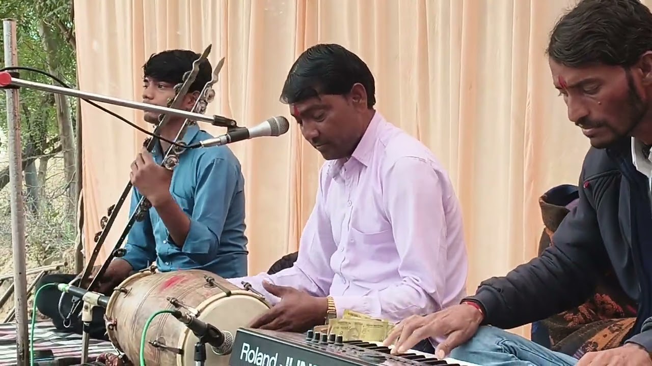 भगवान शंकर का ब्यावला ग्राम भांवती  में मुसानिया  बाबा के प्रांगण में #गायक रत्ती नाथ बगडेडा 