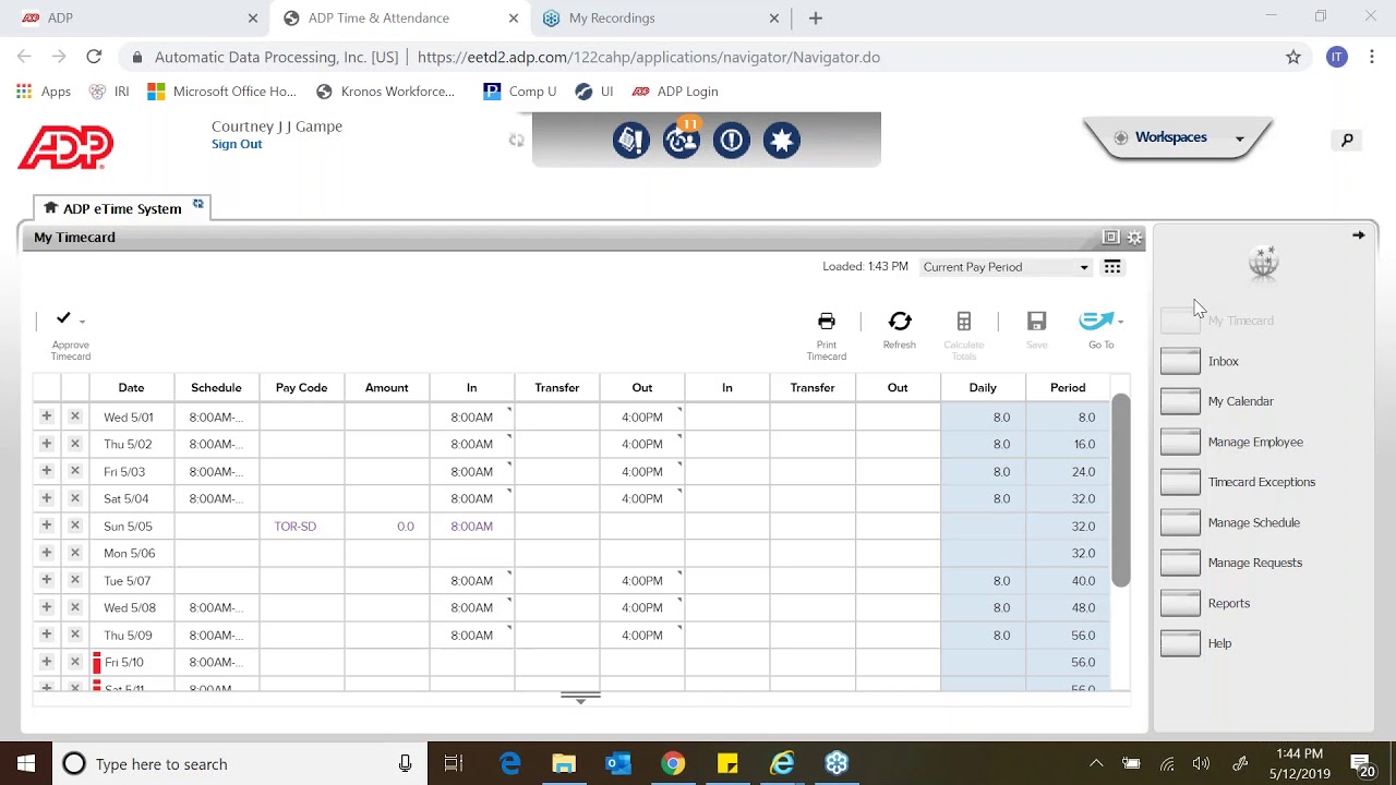 ADP Employee Training  How to submit PTO cash out