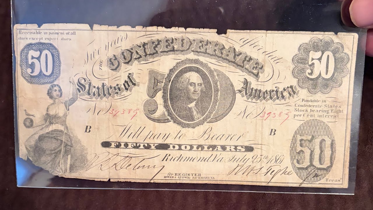 1861 Тип 8 50 долларов США CSA