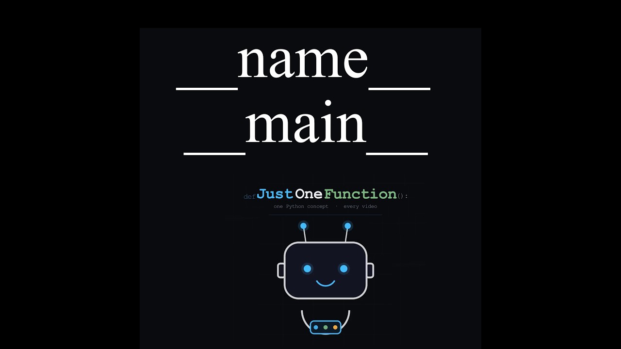 What Does if __name__ == 
