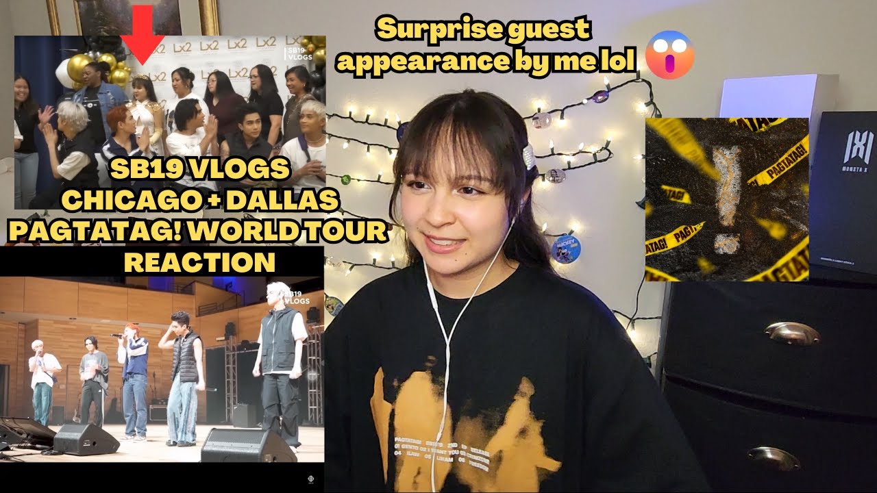 I SAW MYSELF!! SB19 VLOGS: CHICAGO & DALLAS- PAGTATAG! WORLD TOUR | REACTION
