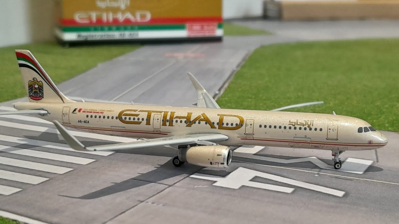 Etihad Airways Airbus A321 UNBOXING! - Phoenix Models 1/400 - Diecast Model - Full  In-detail Review
