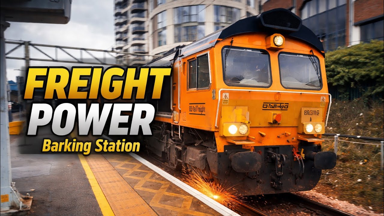 Freight Train Action at Barking Station 🚆 | UK Rail Freight Compilation