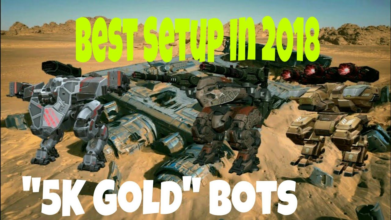 New Best Setup For 5K Gold Bots From Expert Rank Down - War Robots Gameplay