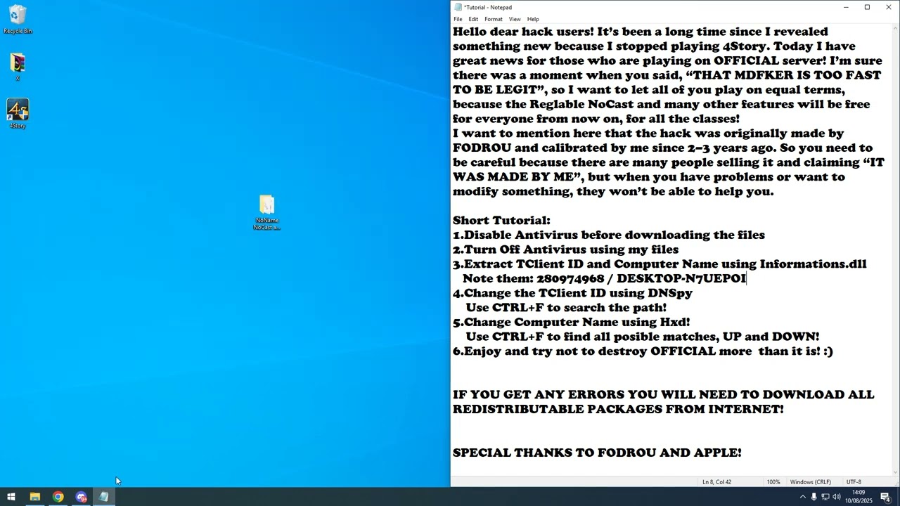 4STORY OFFICIAL SERVERS - HACK - REGLABLE NOCAST AND MORE by NONAME