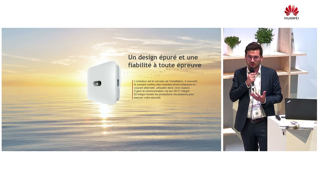 La solution PV (photovoltaïque) résidentielle FusionSolar de Huawei.