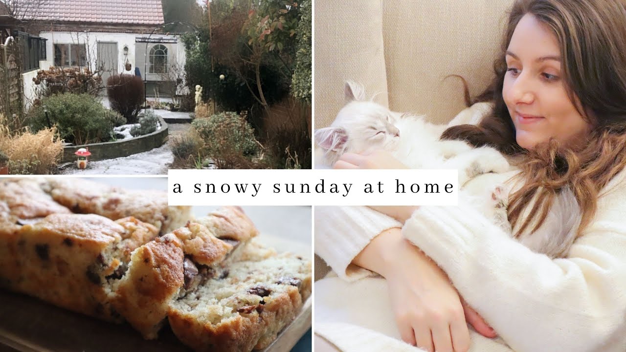 VLOG | a cosy day at home, baking banana bread, cuddles with ragdoll kitten, slow living