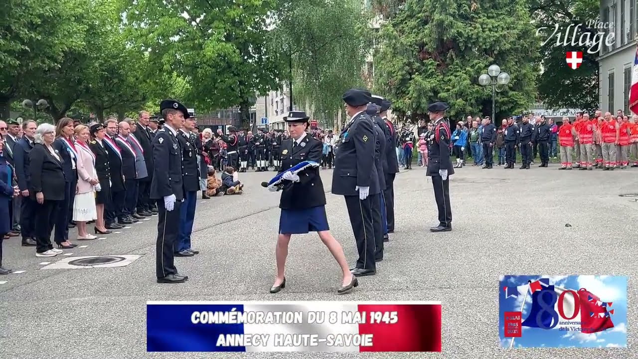 Commémoration du 8 Mai 1945 à Annecy Haute-Savoie