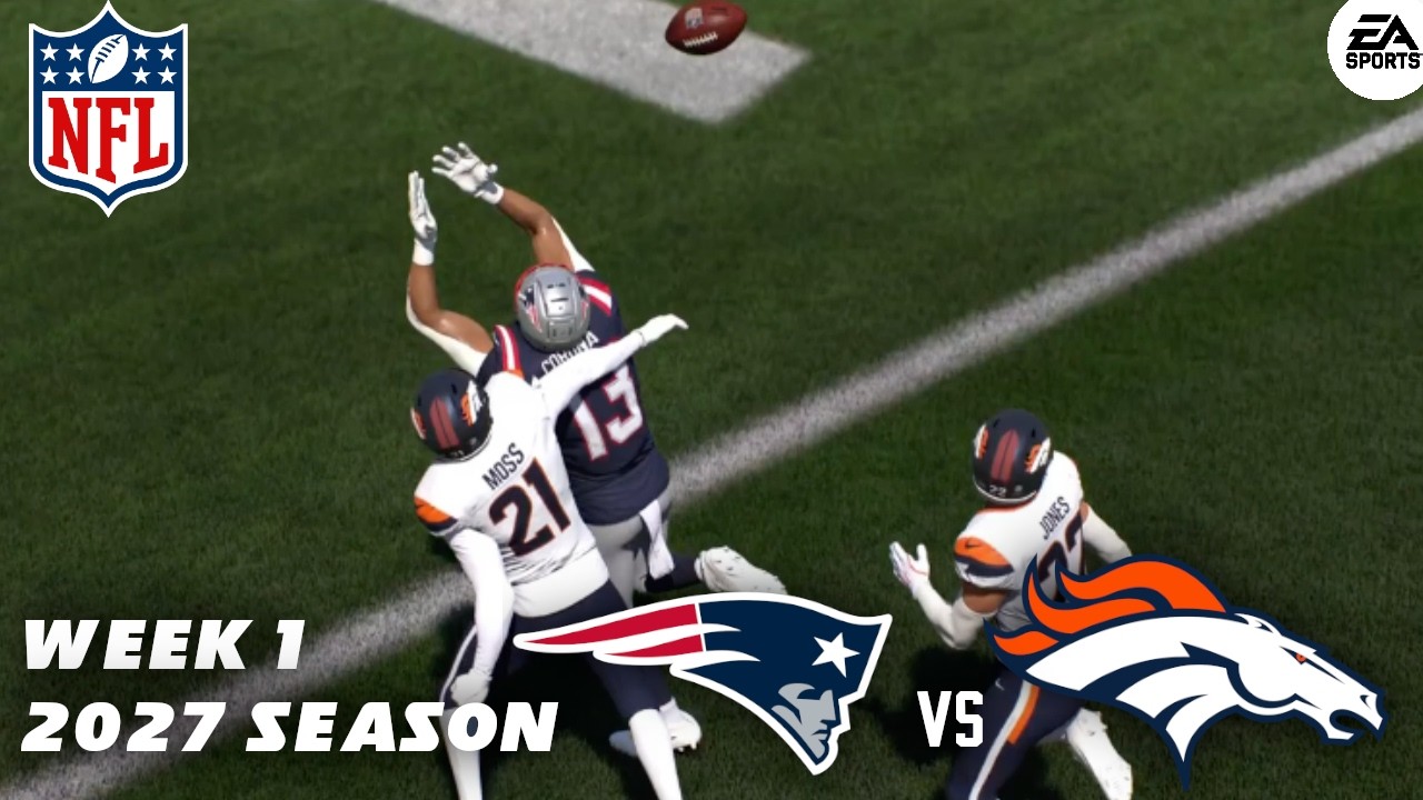 Patriots Rookies Go OFF! (Broncos vs Patriots 2027, Week 1) - Madden Franchise
