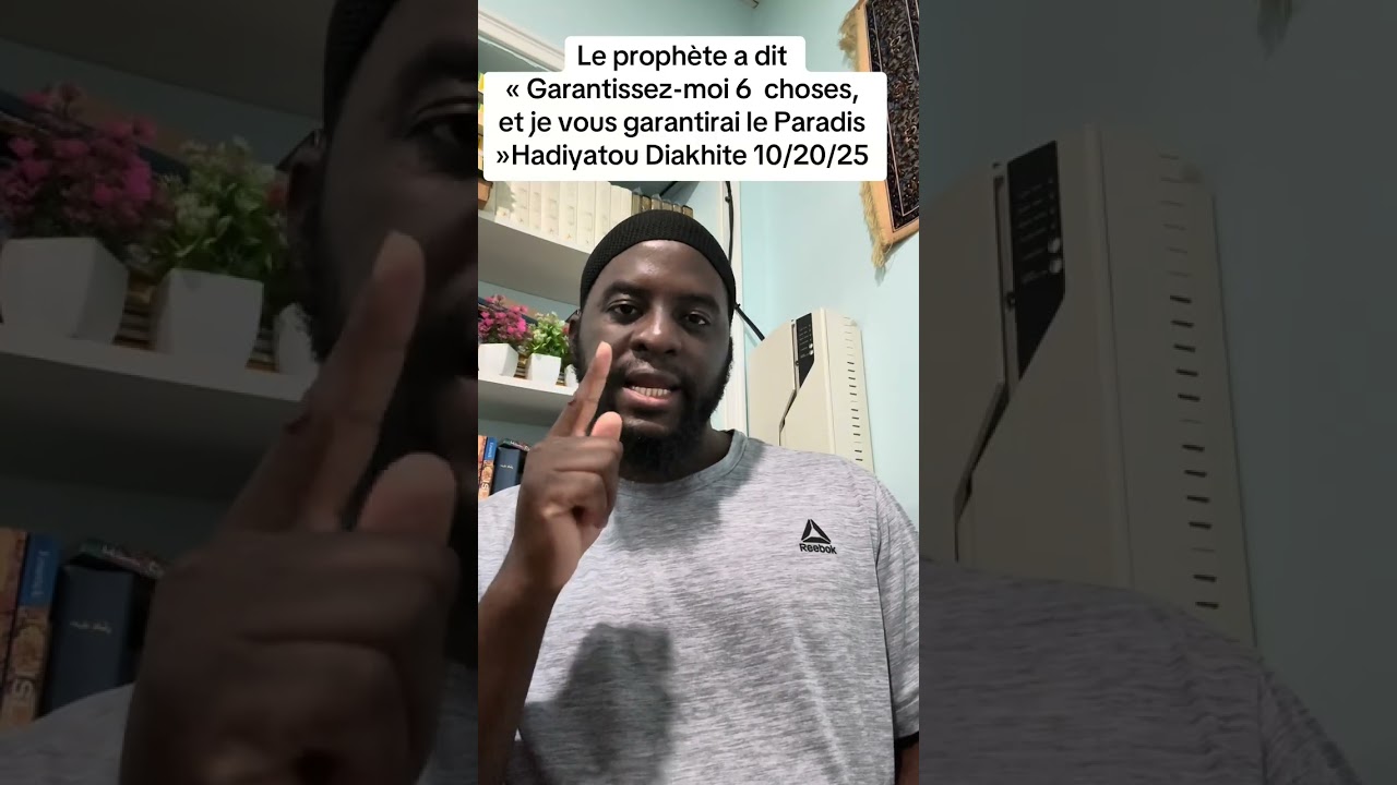 Le prophète a dit « Garantissez-moi six choses, et je vous garantirai le Paradis » en soninké 