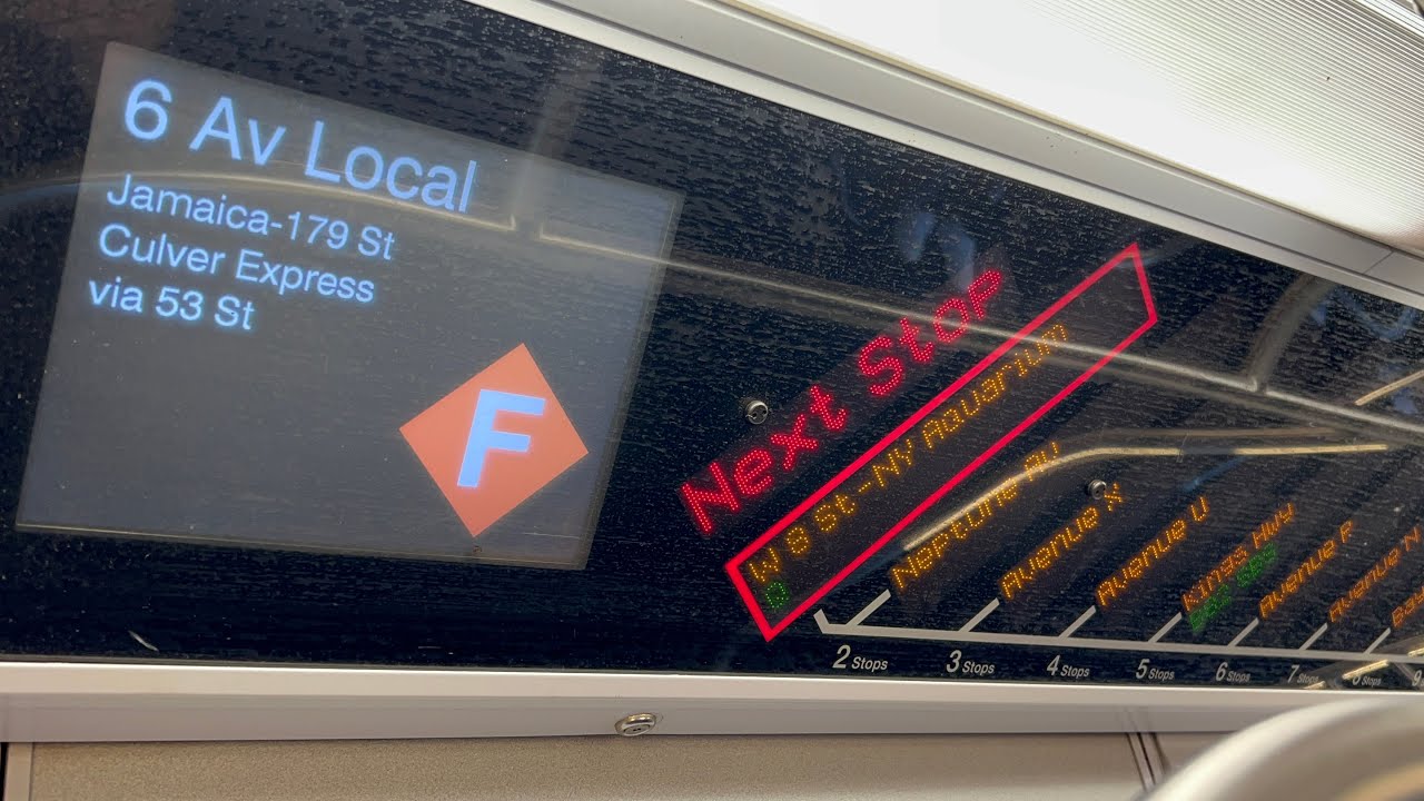 IND Subway: R160B Siemens (F) Express Train Ride from Coney Island to Jamaica-179th St via 53rd St
