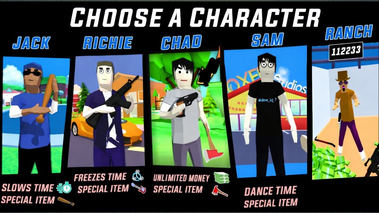 Finally Unlocked ALL Characters 😱 | Richie, Chad, Sam & Ranch in Dude Theft Wars