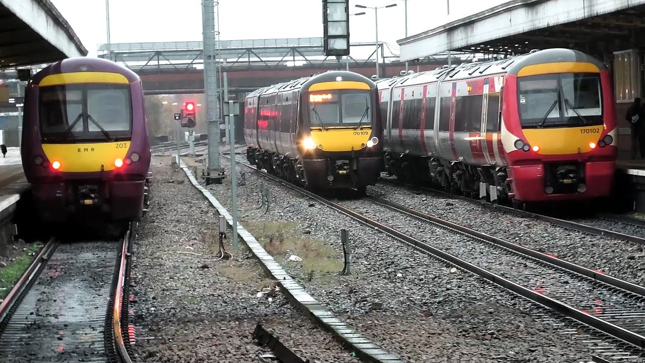 Trains at Nottingham - 18/12/2025