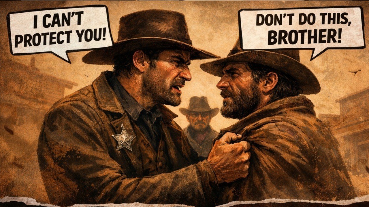 A man forced to choose between law and loyalty.