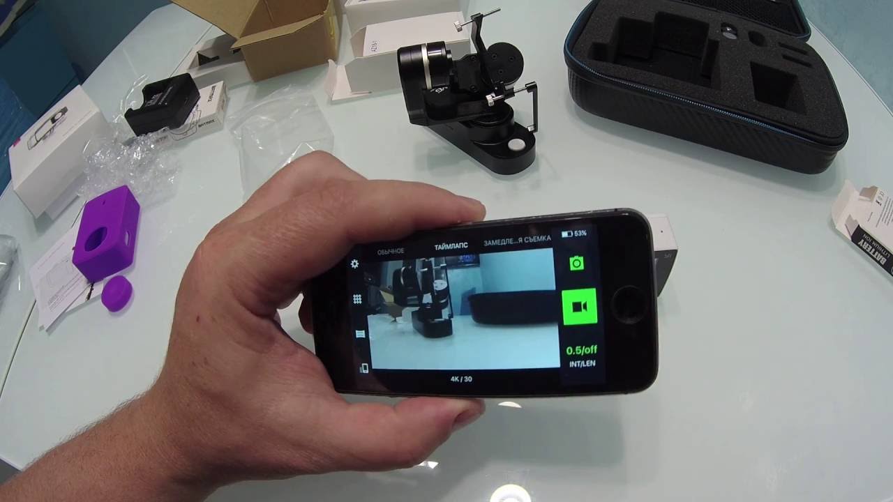 Action Camera Xiaomi YI 4 К 2 + FeiYu Tech FY - WG 3