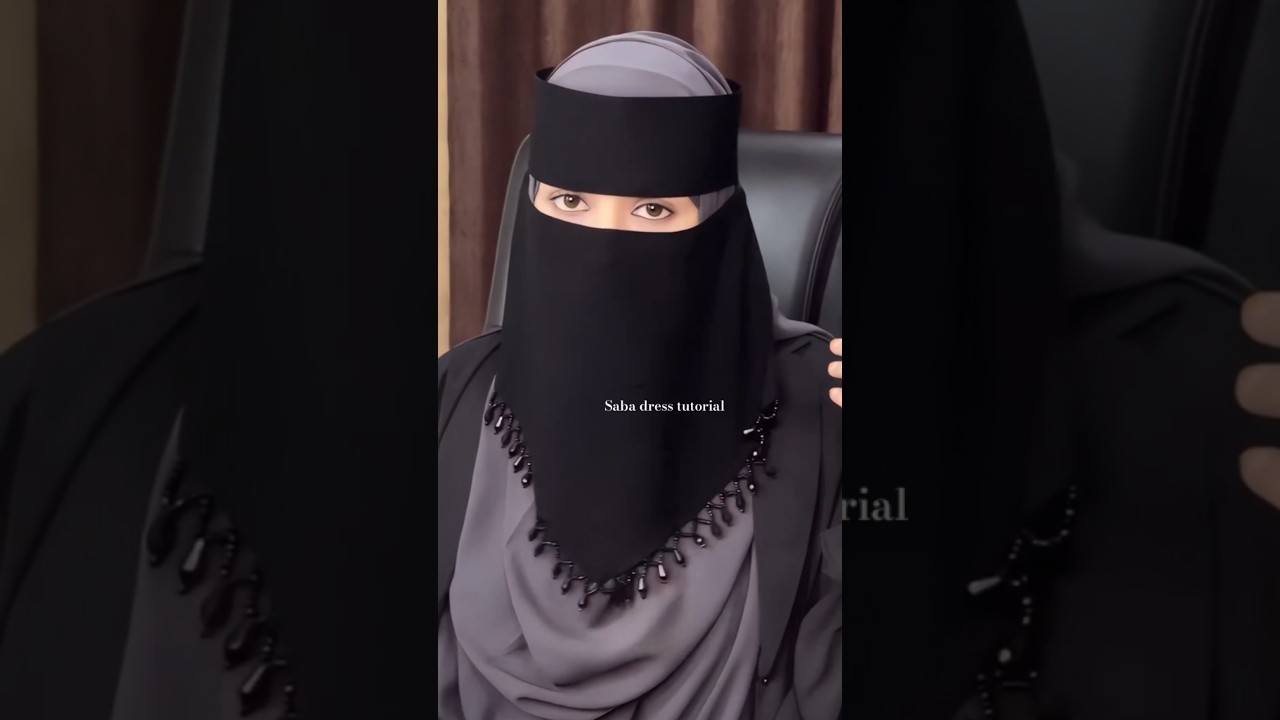 trending saudi niqab cutting and stitching/ niqab cutting and stitching #hijab #niqab
