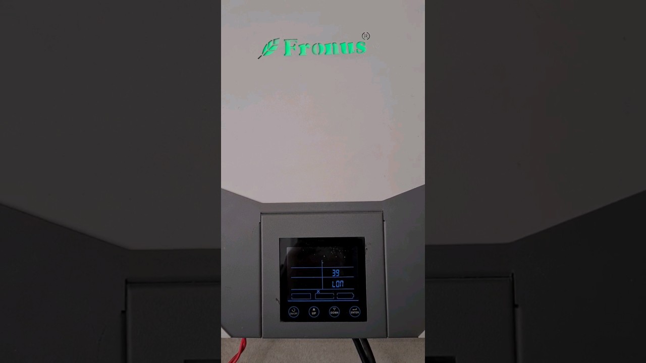 Fronus 4.2 Solar Inverter light settings 