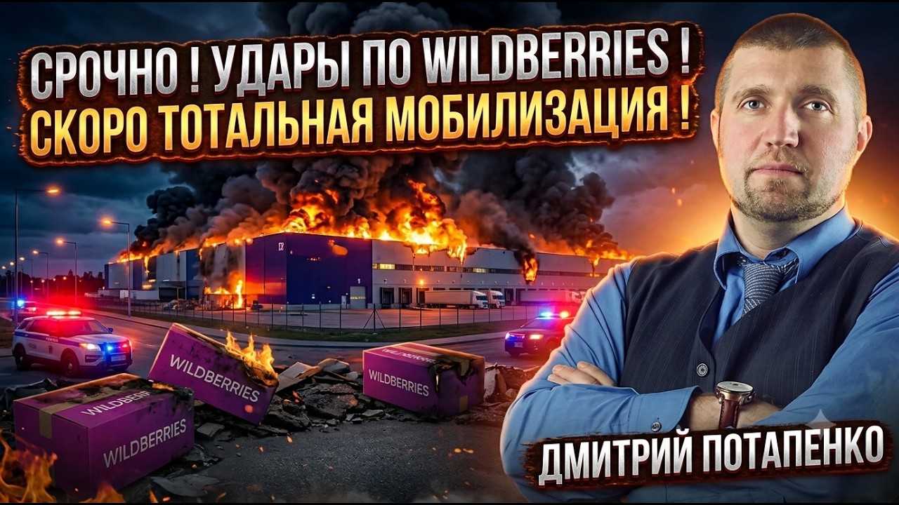 🔥 СРОЧНО ! УДАРЫ ПО WILDBERRIES ! СКОРО ТОТАЛЬНАЯ МОБИЛИЗАЦИЯ ! ДМИТРИЙ ПОТАПЕНКО