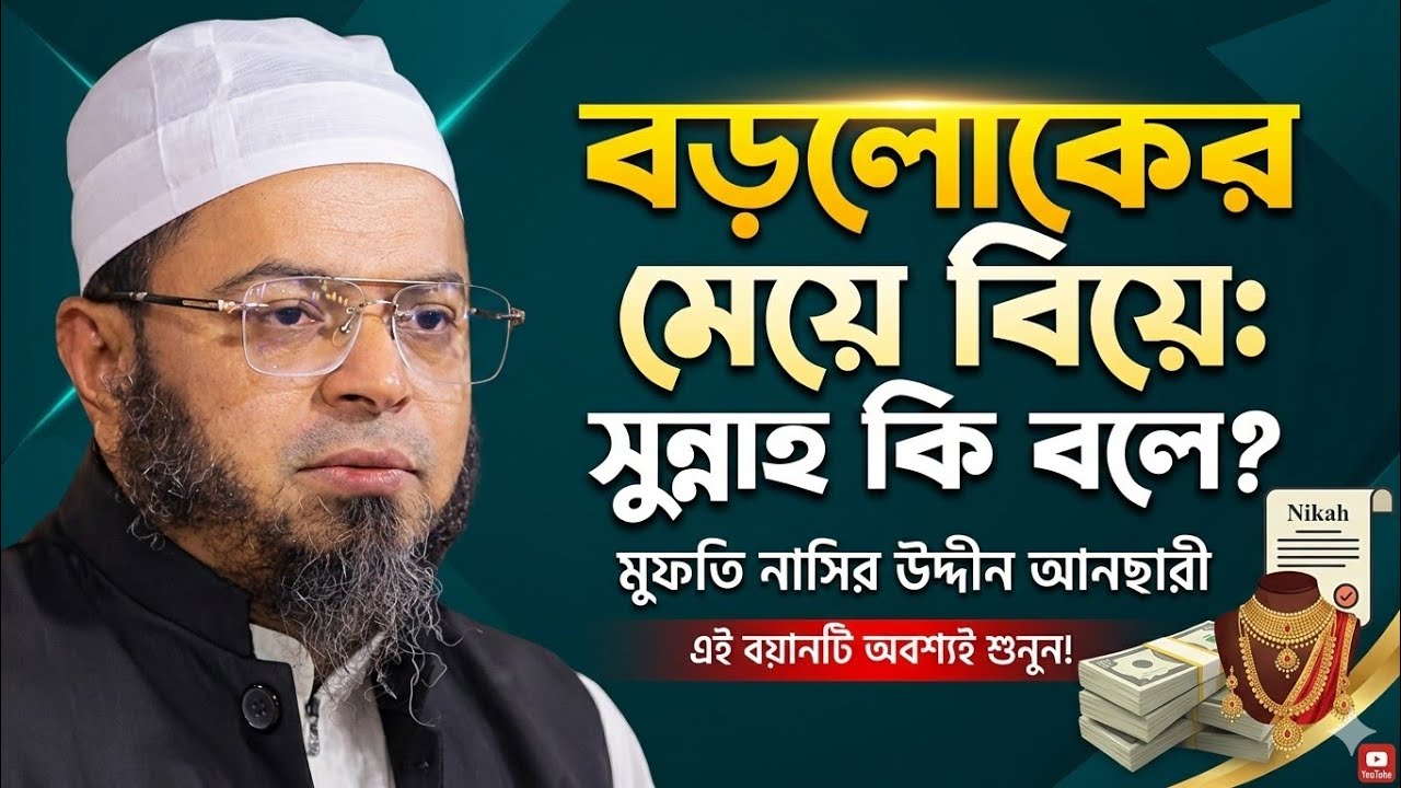 বড় লোকের মেয়েকে বিয়ে করে যুবকের জীবন ধ্বংস হয়ে গেলো | আলোচক মুফতি নাসির উদ্দিন সৌরভী সাহেব (দা:বা:)