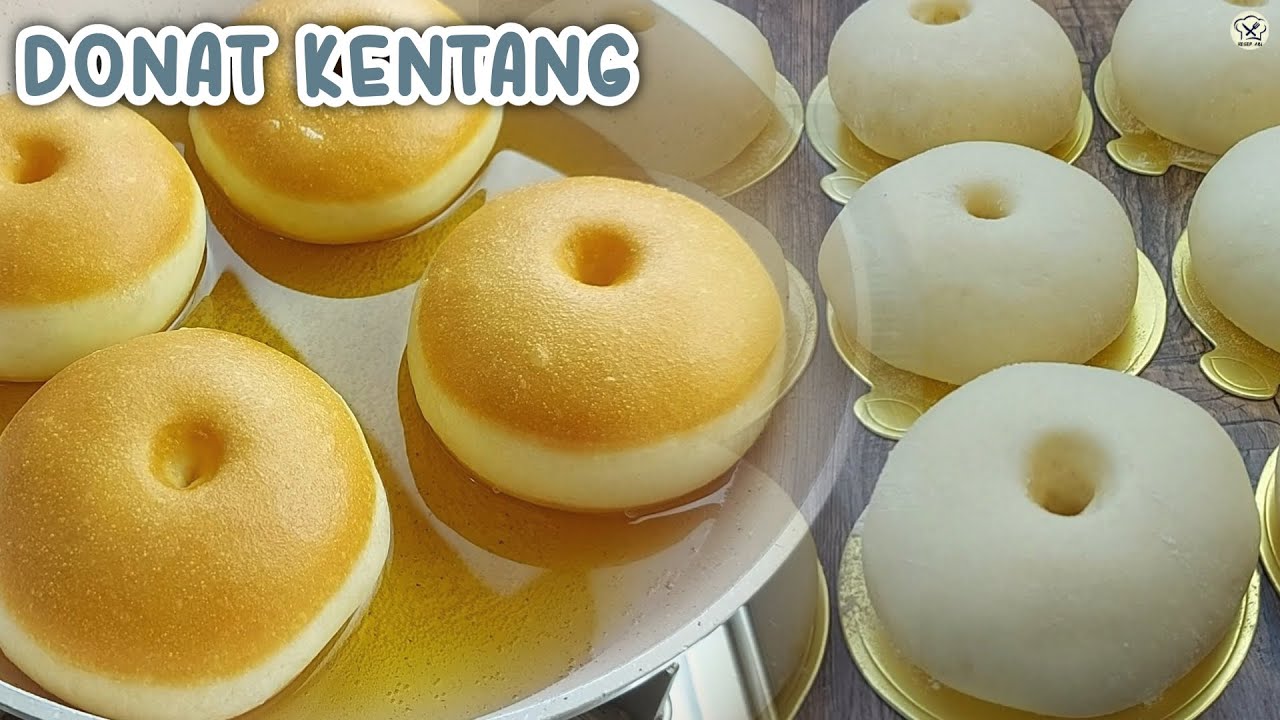 RESEP DONAT KENTANG SUPER LEMBUT MENUL GEMBUL WHITE RING TINGGI DAN KOKOH