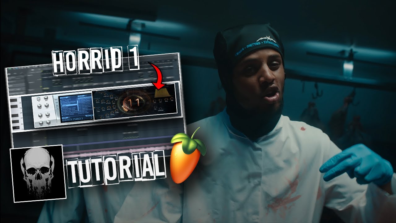 HOW GHOSTY MAKES DARK MELODIES FOR HORRID1 (fl studio uk drill tutorial)