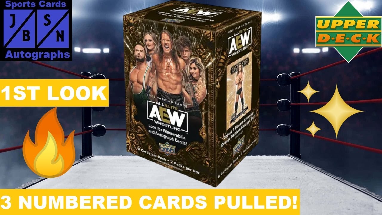 Я вытащил ЭТИ 3 пронумерованные карты и многое другое!!! | 2023 Upper Deck AEW Wrestling Blaster ...