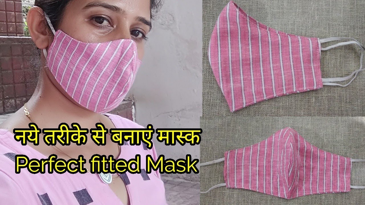 Latest Mask cutting and stitching//Fitted mast||reversible mask// trending mask|| Air pollution mask