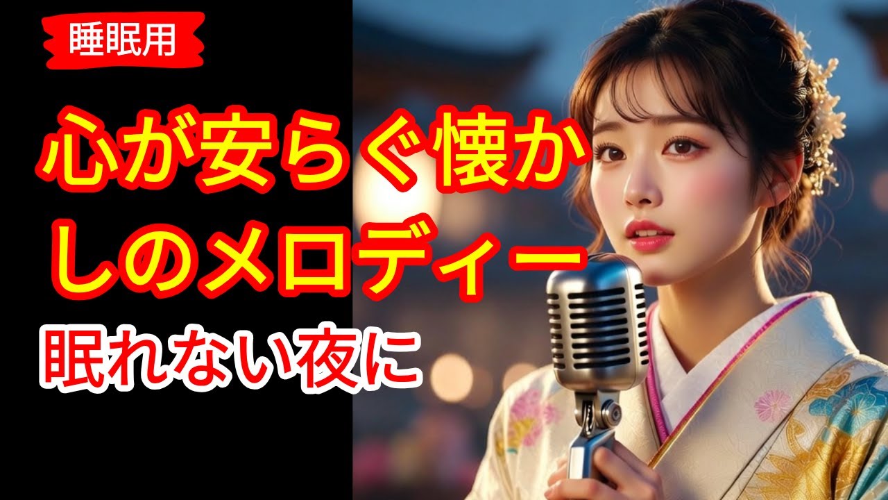 【睡眠用】昭和の名曲 女性演歌 15選｜心が安らぐ懐かしのメロディー｜眠れない夜に