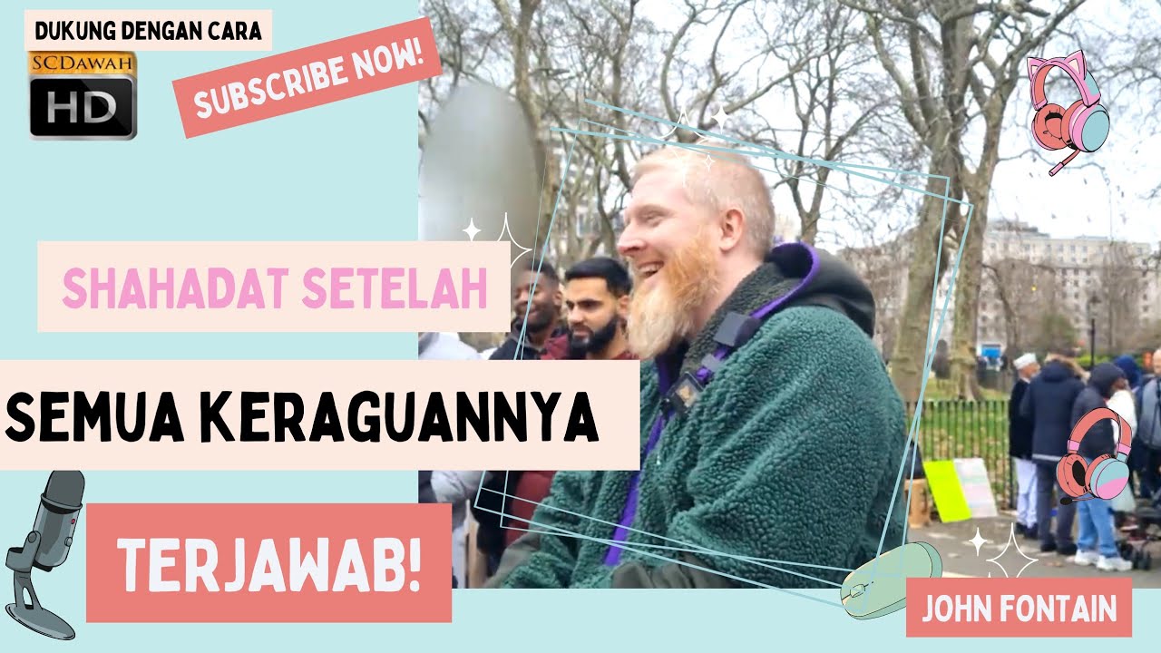 Mualaf Memualafkan Pengunjung Speakers Corner | John Fontain & Pengunjung Hyde Park LONDON SUB INDO