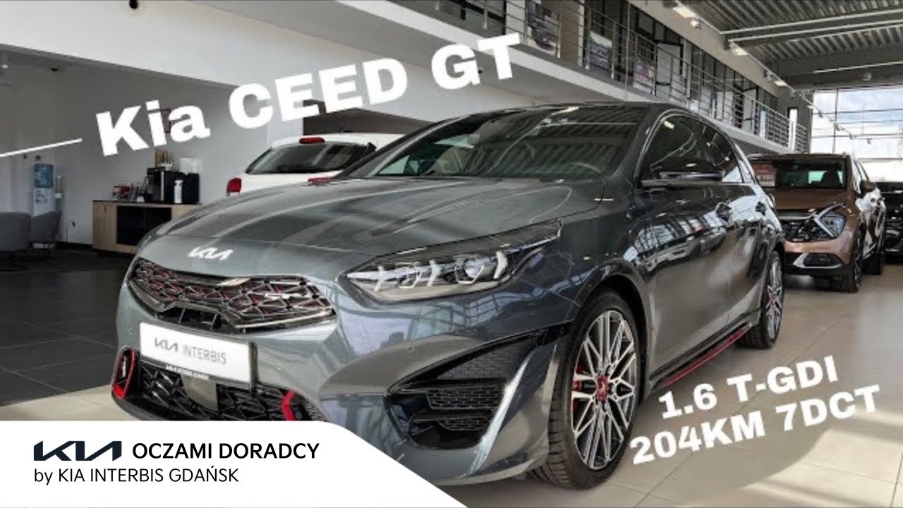 Kia CEED GT 2023 [1.6 T-GDI 204KM 7DCT] wersja GT+AEB | kolor Dark Penta Metal | Prezentacja PL | 4K