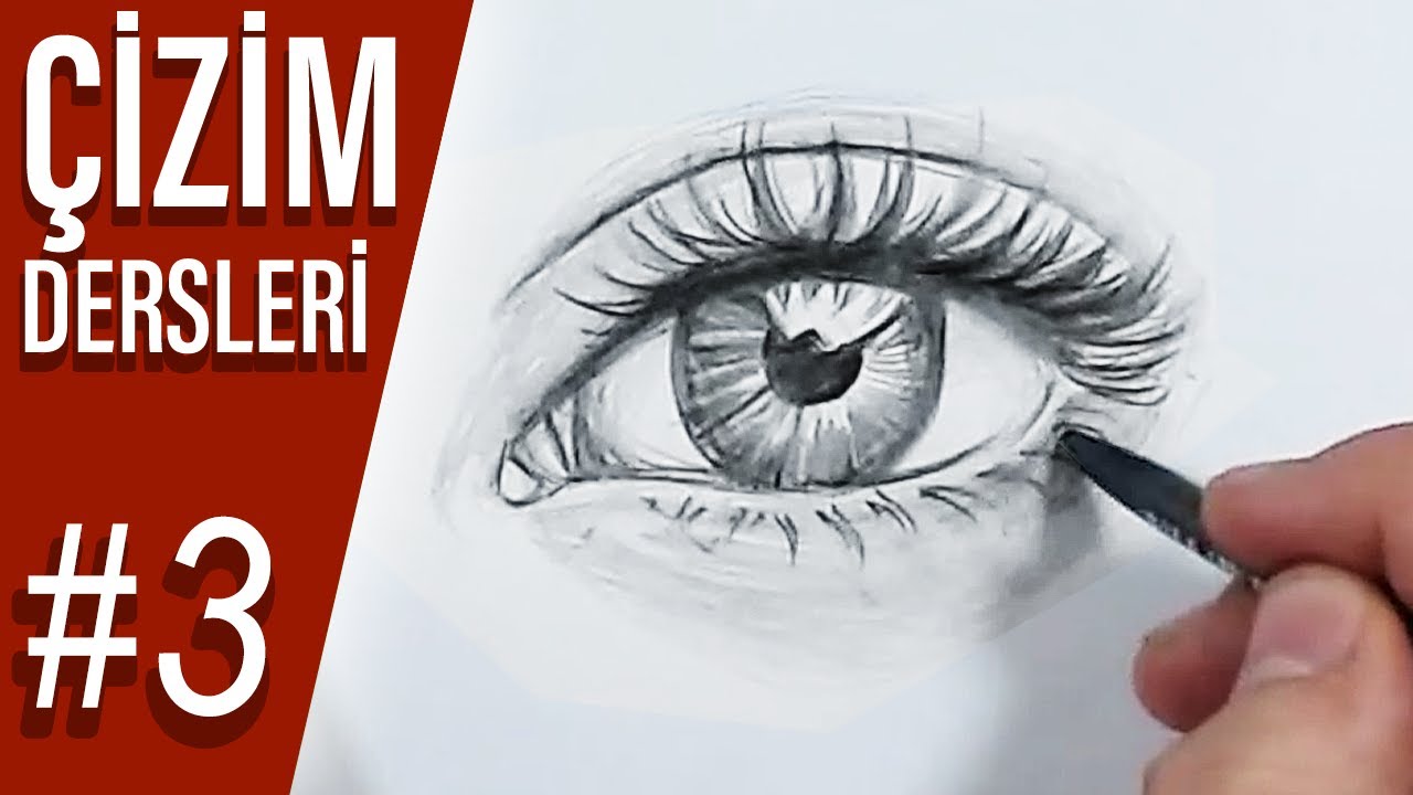 Adım Adım Gerçekçi Göz Nasıl Çizilir? - Çizim Dersleri #3