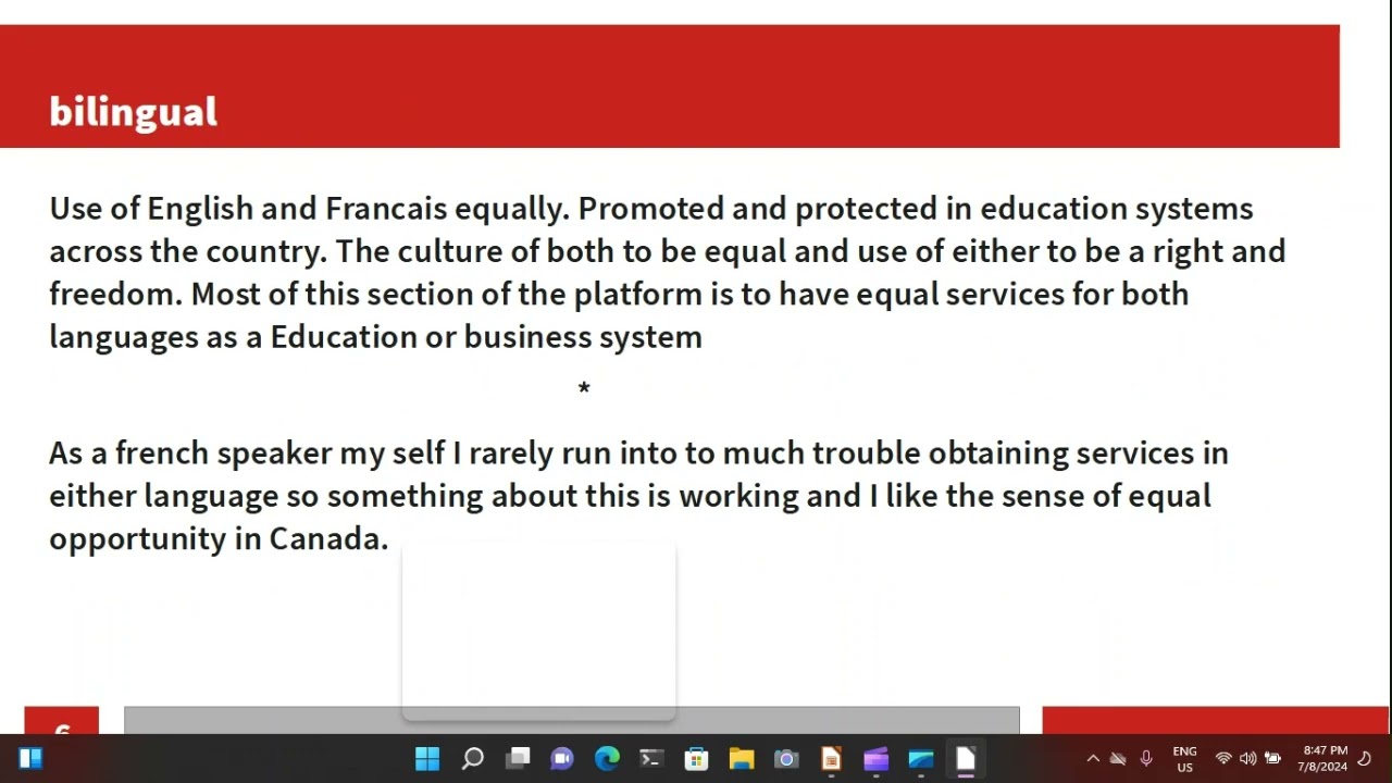 Liberal party platform french/english