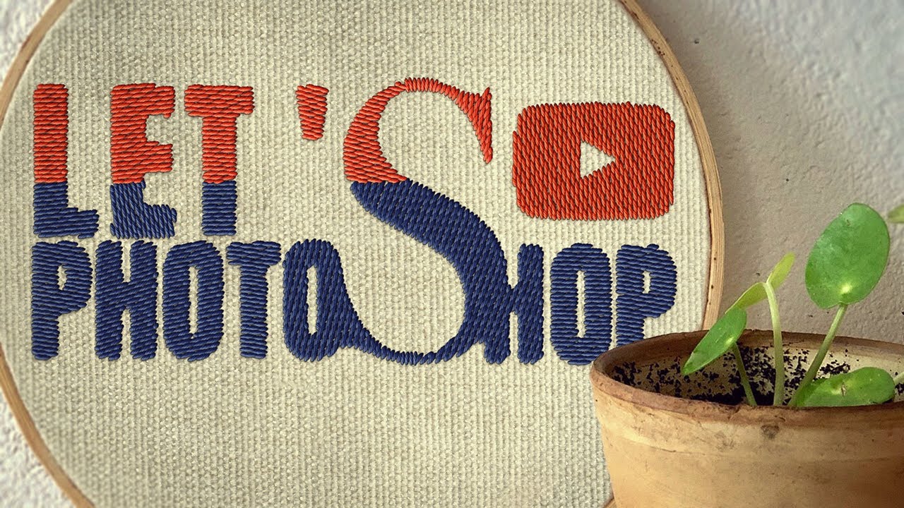 One-Click Embroidery Effect in Photoshop Beta! 🧵 (New Filter Tutorial)
