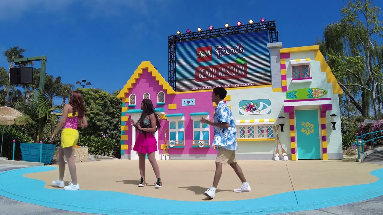 BEACH MISSION – Legoland CA | LEGO FRIENDS Dance & Music Show | Front Row 4K HD