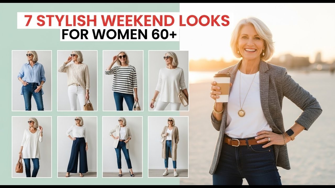 7 Effortless Weekend Outfits That Make Women Over 60 Look Stylish & Relaxed
