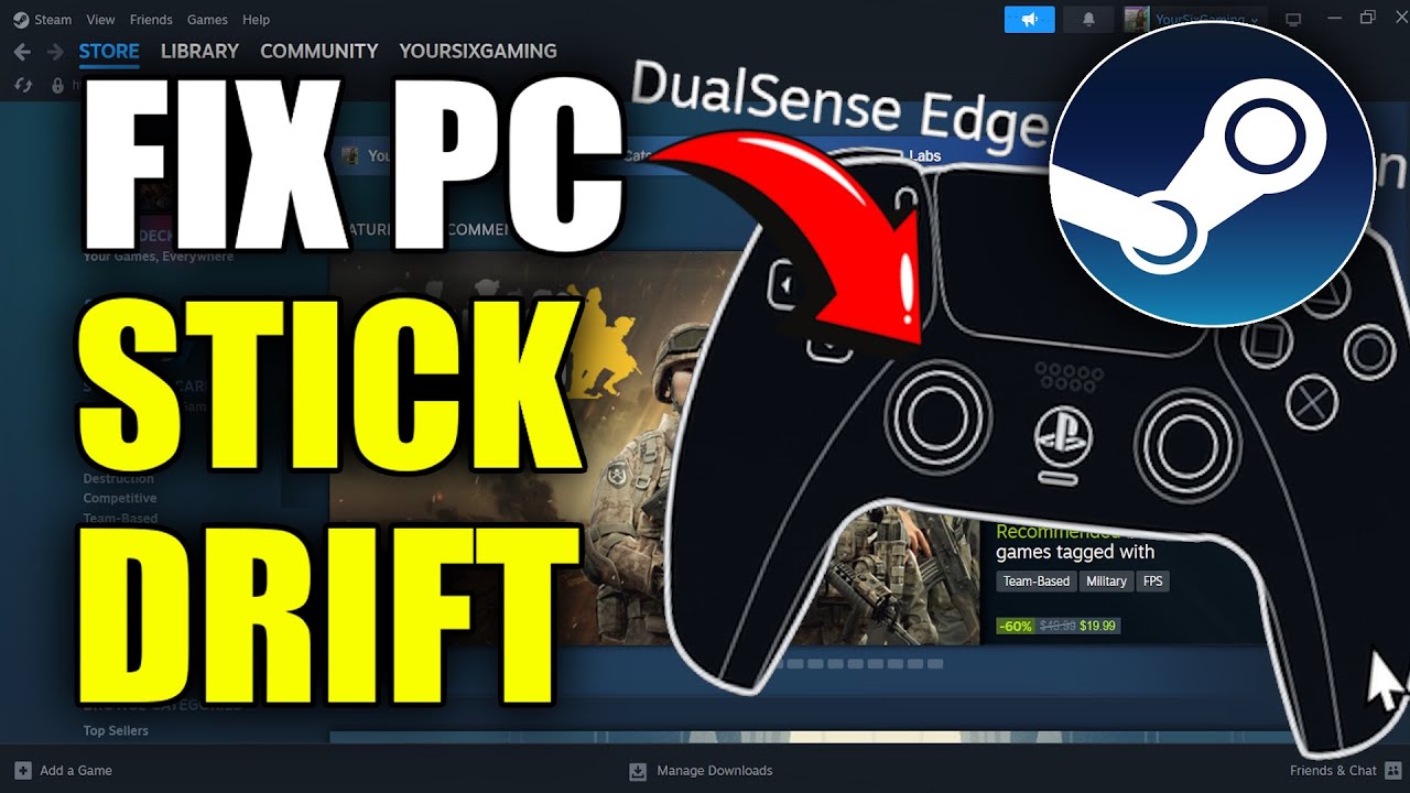 How to Fix Stick Drift on Controller using Steam Settings (Best Method)