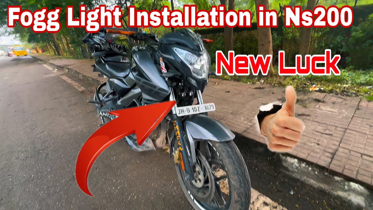 Ns200 fog light modification😱 ns200 bs7 fog light installation #ns200bs6 #ns200bs7 #foglights