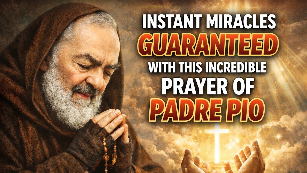 С этой невероятной молитвой Падре Пио гарантированы мгновенные чудеса.