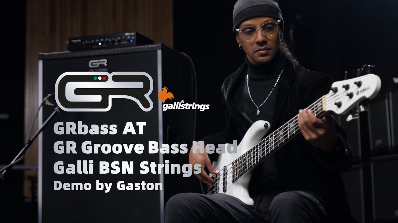 Italian GR Groove Bass Head with AT Cabinet + Galli BSN Strings Demo by Gaston