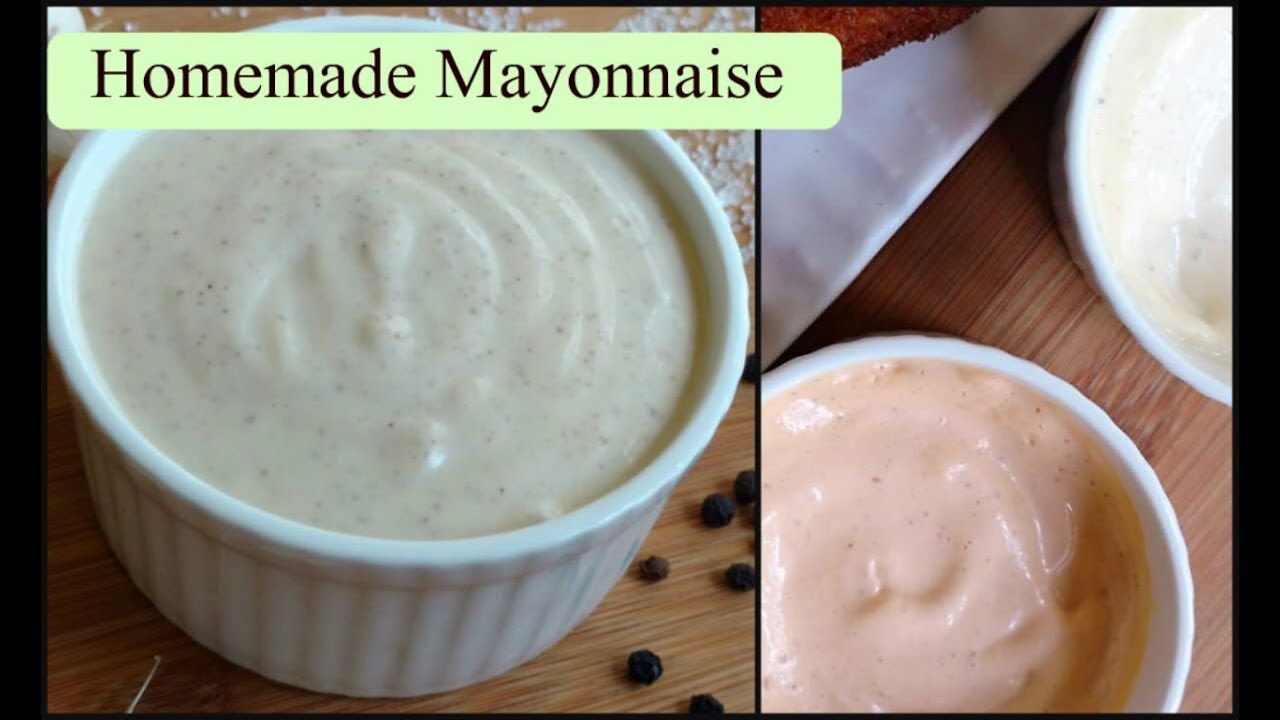 Easy Homemade Veg Mayonnaise and Non - Veg Mayonnaise Recipe | Snack Dip Recipe