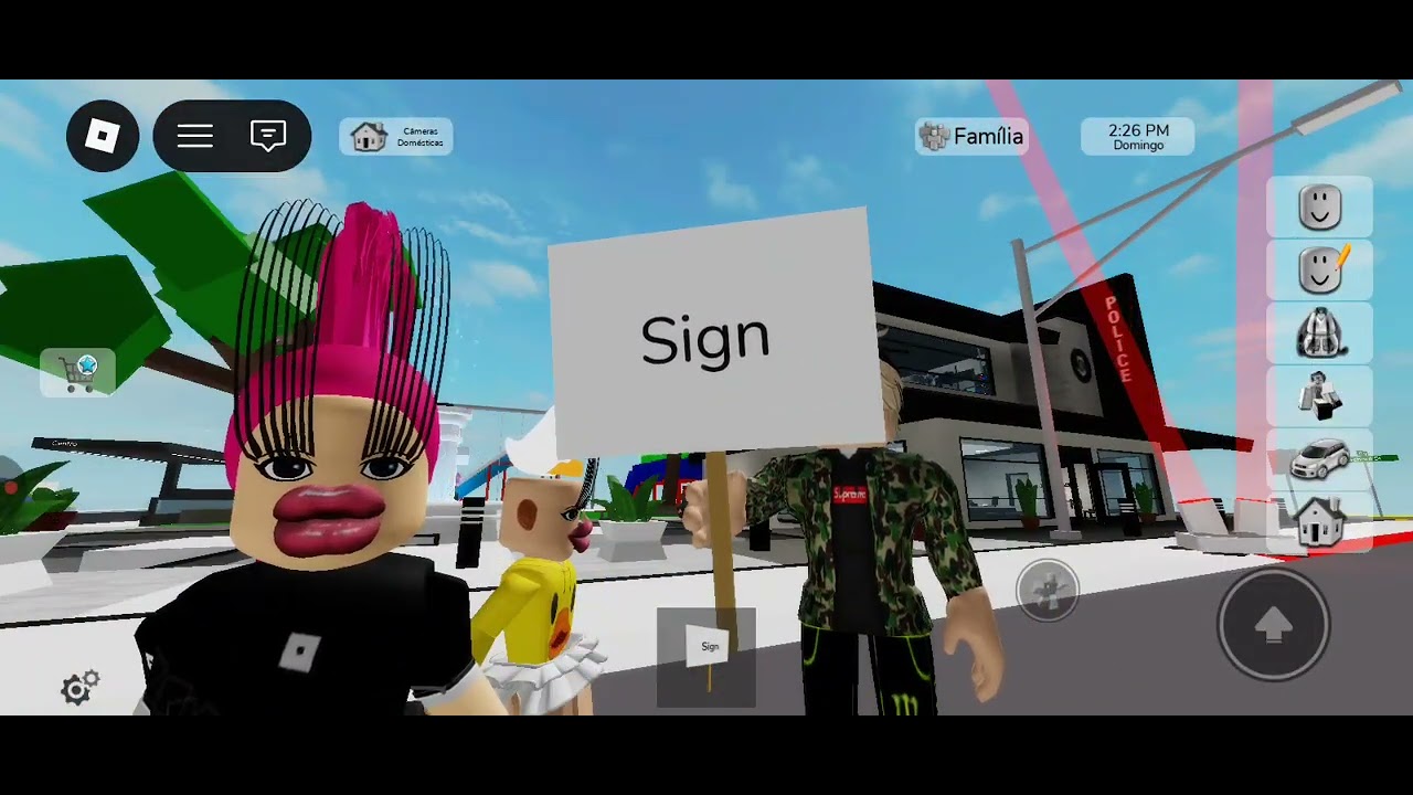Protesto no roblox broockhaven RP