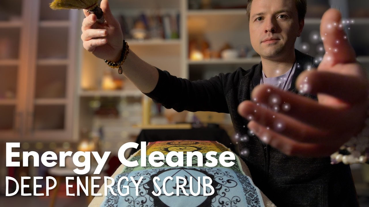Reiki ASMR | Deep Aura & Chakra Cleanse | Energy Detox | Scrub Away Stagnant Energy