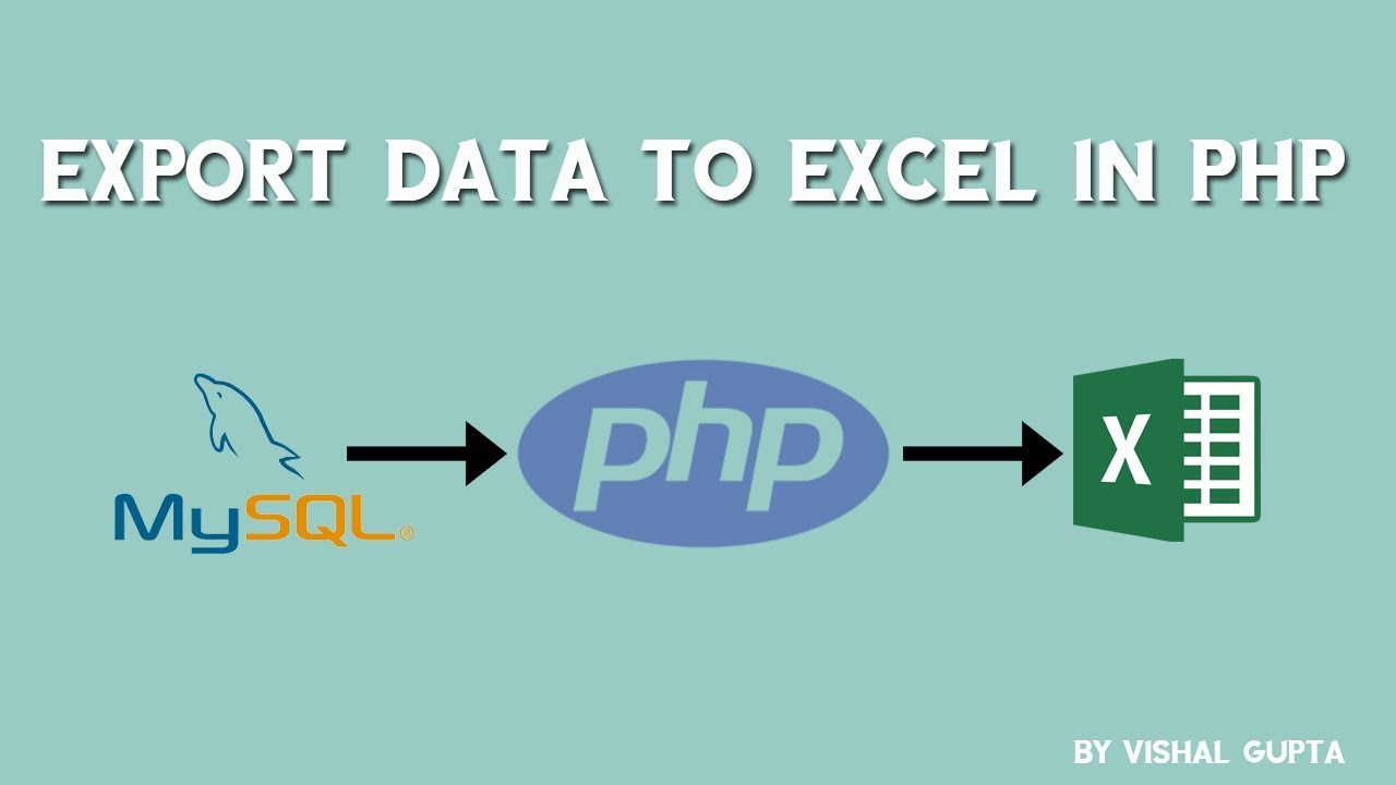 Export data to excel in PHP