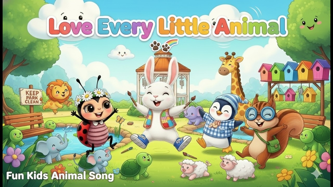 Love Every Little Animal 🐾🌈 | Fun Kids Animal Song for Toddlers & Preschoolers