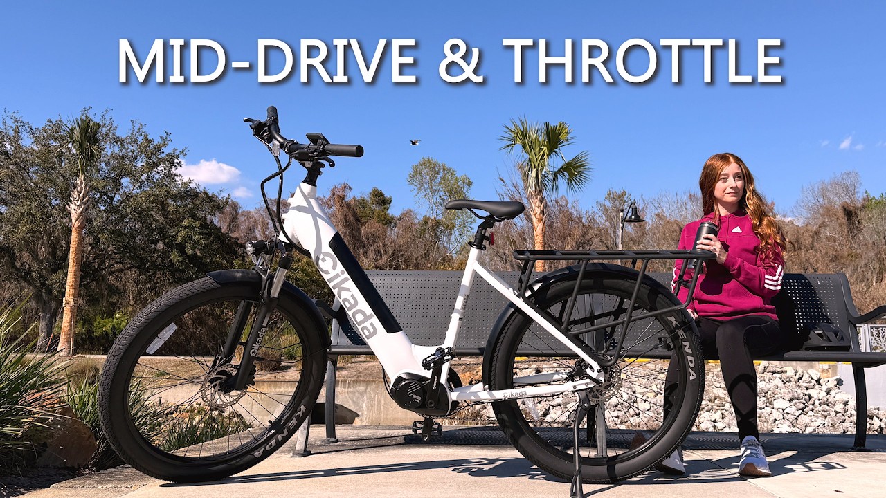 Cikada Touring MID-DRIVE eBike with THROTTLE! | Comes 99% Assembled! | Test Ride & Unboxing